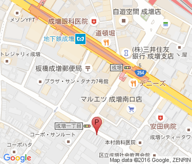 成増一丁目自転車駐車場の地図