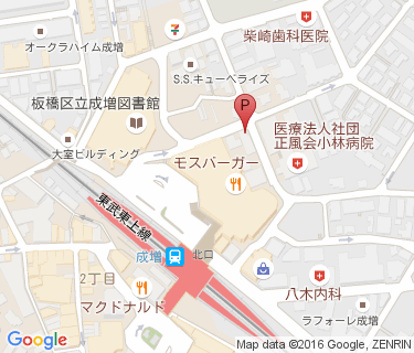 成増駅北口第1自転車駐車場の地図