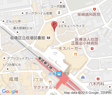 成増駅北口第4自転車駐車場の地図