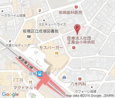成増駅北口第5自転車駐車場の地図