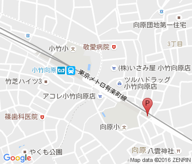 小竹向原駅自転車駐車場(板橋区)の地図
