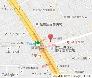 本蓮沼駅自転車駐車場の地図