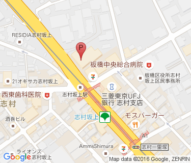 志村坂上駅北自転車駐車場の地図
