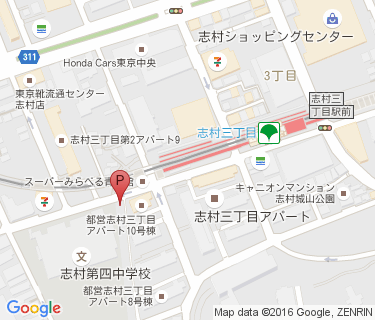 志村三丁目駅第4自転車駐車場の地図