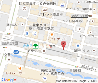 高島平駅第2自転車駐車場の地図
