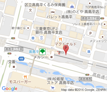 高島平駅東口自転車駐車場の地図