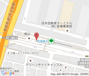 西高島平駅南口自転車駐車場の地図