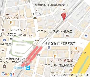 鶴見駅東口第三自転車駐車場の地図