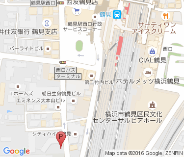 鶴見駅西口第三自転車駐車場の地図