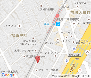 鶴見市場駅東口第二自転車駐車場の地図