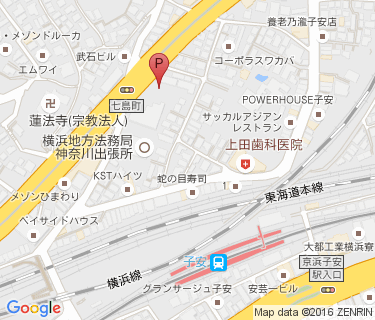 子安駅自転車駐車場の地図