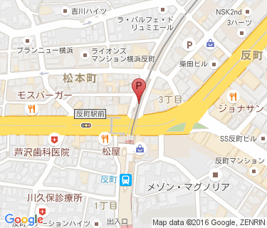 反町駅自転車駐車場の地図