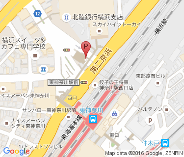 東神奈川駅西口自転車駐車場の地図