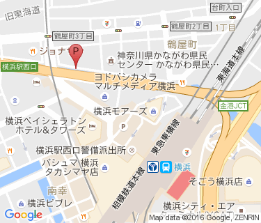 横浜駅西口第七自転車駐車場の地図