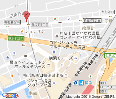 横浜駅西口第十自転車駐車場の地図