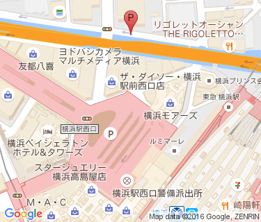 横浜駅西口第十三自転車駐車場の地図