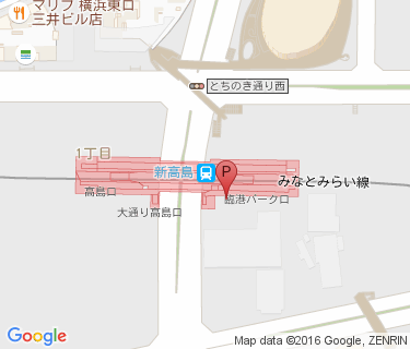 新高島駅自転車駐車場の地図