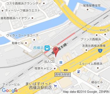 西横浜駅南口自転車駐車場の地図