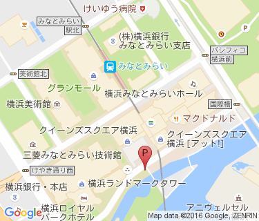 みなとみらい駅第二自転車駐車場の地図