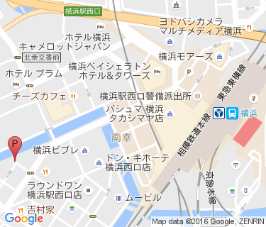 横浜駅西口第五自転車駐車場の地図
