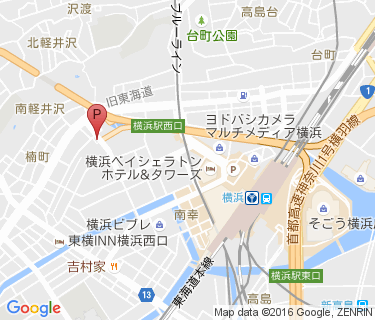 横浜駅西口第十一自転車駐車場の地図