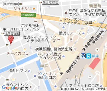 横浜駅西口第六自転車駐車場の地図