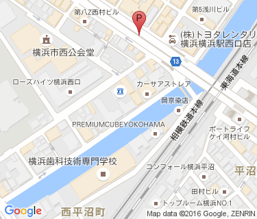 横浜駅西口第八自転車駐車場の地図