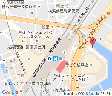 横浜駅東口第二自転車駐車場の地図