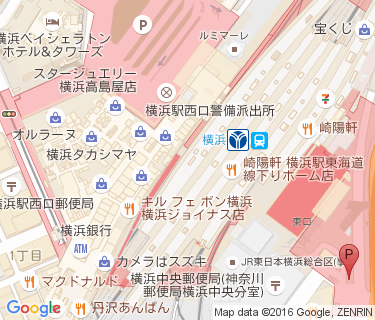 横浜駅東口第五自転車駐車場の地図