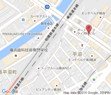 平沼橋駅自転車駐車場の地図