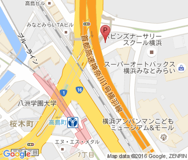 高島自転車駐車場の地図