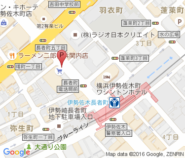 伊勢佐木長者町駅自転車駐車場の地図