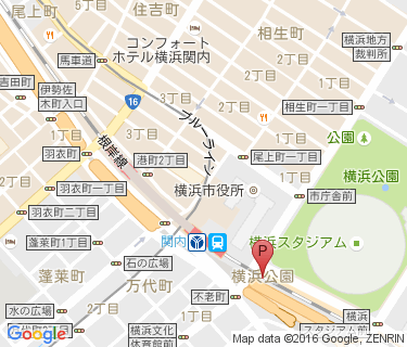 関内駅第三自転車駐車場の地図