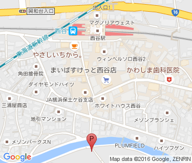 西谷駅南口自転車駐車場の地図