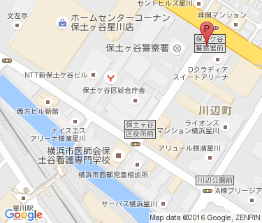 星川駅第二自転車駐車場の地図