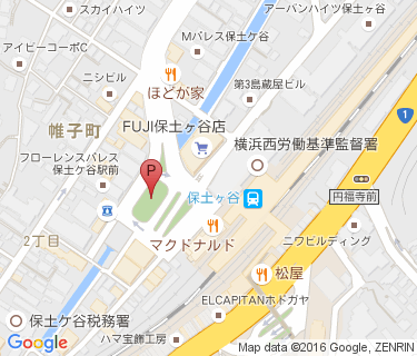 保土ケ谷駅西口自転車駐車場の地図