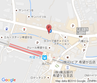 希望ヶ丘駅北口自転車駐車場の地図