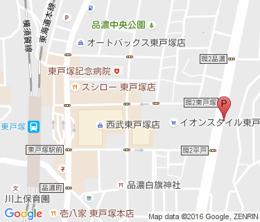 東戸塚駅東口第四自転車駐車場の地図