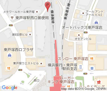 東戸塚駅西口第二自転車駐車場の地図