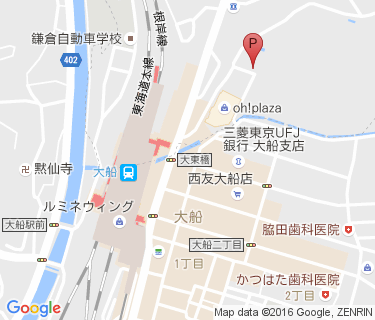 大船駅東口第二自転車駐車場の地図