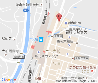 大船駅東口第三自転車駐車場の地図