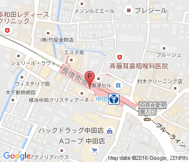 中田駅自転車駐車場の地図