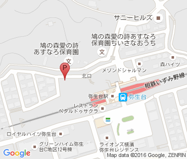 弥生台駅北口自転車駐車場の地図