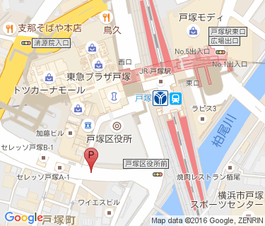 戸塚駅西口第十八自転車駐車場の地図
