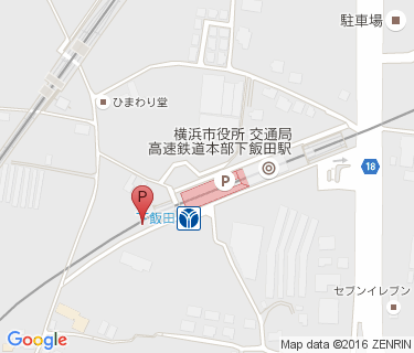 下飯田駅第2駐輪場の地図