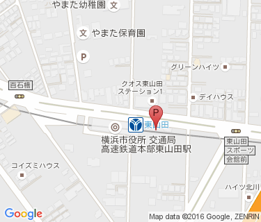東山田駅駐輪場の地図