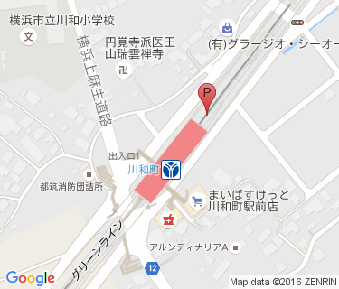 川和町駅駐輪場の地図