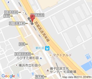 アットパーク JR新杉田駅北の地図