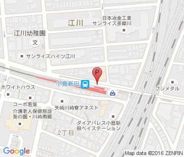 小島新田駅自転車等駐車場第1施設の地図