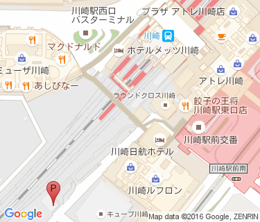 川崎駅東口第2施設の地図